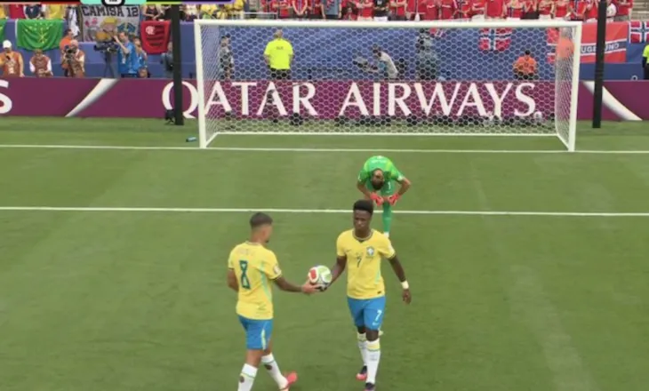 Brazil-Norvegji, nis vrullshëm. Një gol i anulluar dhe një penallti e humbur (video)