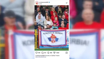 Crvena Zvesda provokon në faqen e saj, publikon pankartën: Kosova është Serbi