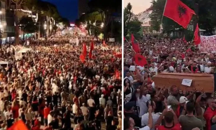 Dita e 35-të e protestës, simbole dhe thirrje kundër sistemit! Për herë të dytë Diaspora përballë Kryeministrisë