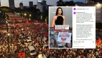 “Dua Lipa, i cilëson frymëzim”/ BBC për protestat kundër Ramës: Mijëra njerëz në shesh që nga fundi i majit, një…