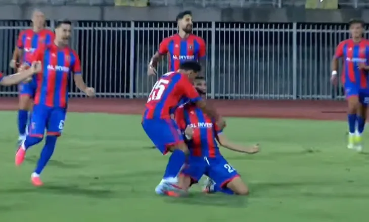 E FUNDIT/ Vllaznia përmbys rezultatin dhe sheh nga turi i dytë, derbi shqiptar prodhon gola spektakolarë në Europë