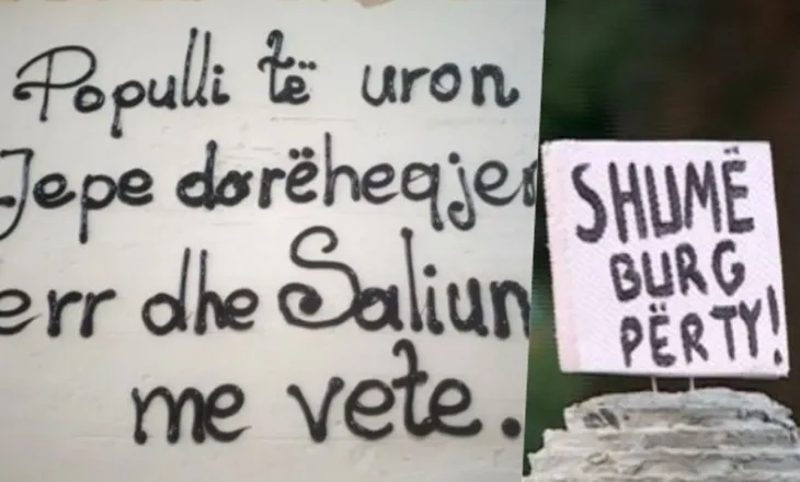 “Edhe 100 vite burg”/ Protestuesit i urojnë ditëlindjen Ramës