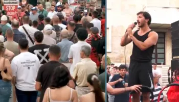 Edhe turistët i bashkohen revoltës te Kryeministria, qytetari suedez: Merrni fatet e kombit në dorë!