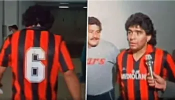 “Është mbrojtësi më i madh”; kur Maradona veshi fanellën kuqezi me numrin 6 të Baresit