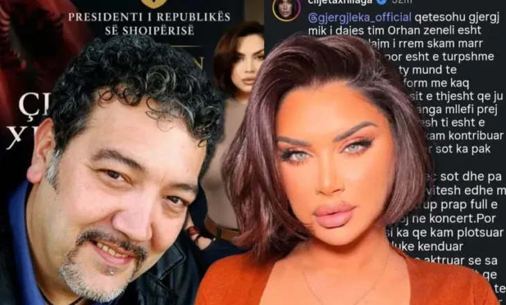 FOTO/ Sherr i madh mes Çiljeta Xhilagës dhe Gjergj Lekës, shkak ”dekorata” nga Presidenti
