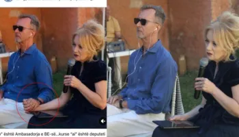 Fotoja e kapur për dore me Gonzaton/ Iris Luarasi reagon ashpër: Kur fabrikon realitete me AI s’je gazetar, por mashtrues ordiner