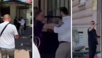 “Fundërrinë…”/ Erion Braçen e lëshojnë nervat dhe shtyn me duar gazetarin