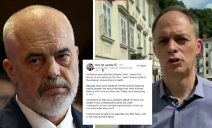 Gazetari i “BBC” rrëfen panikun e Edi Ramës kur e pyeti për hetimet e SPAK, ja çfarë tregon për transformimin e…