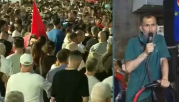 Gjuhë vulgare dhe thirrje raciste, ja fjalimet nga podiumi i protestës së 34-ët