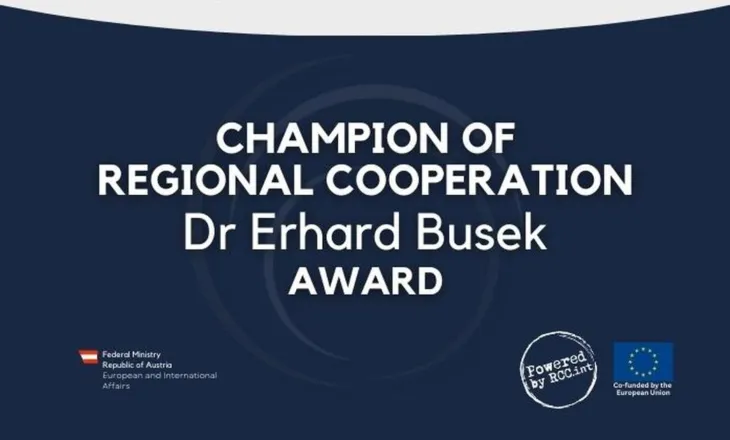 Hapen nominimet për Çmimin “Kampioni i Bashkëpunimit Rajonal Dr Erhard Busek” për vitin 2025
