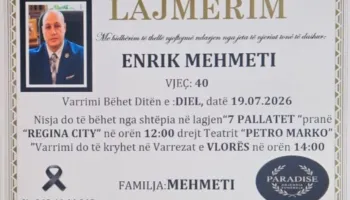 Humbi jetën në aksident, përcillet sot për në banesën e fundit gazetari Enrik Mehmeti