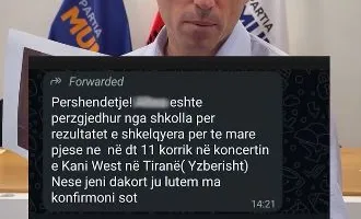 “Imagjinoni të jeni një prind, dhe t’ju vijë ky mesazh nga shkolla”/ Shehaj denoncon ftesat ndaj nxënësve për koncertin