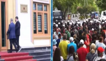 Jashtë protesta, brenda Kuvendi! Socialistët hyjnë nën thirrjet “poshtë qeveria”