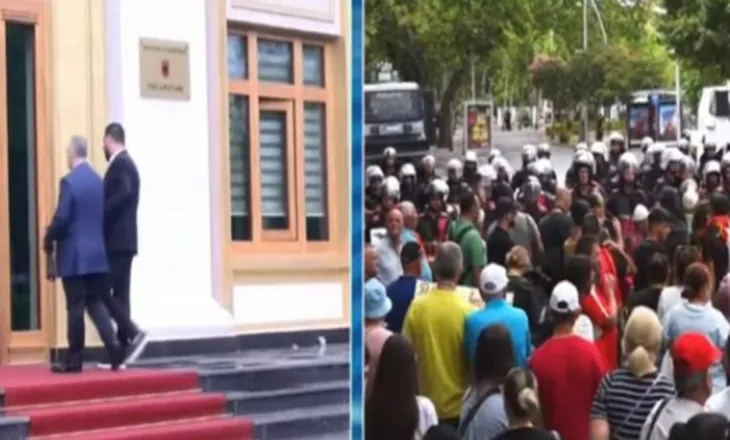 Jashtë protesta, brenda Kuvendi! Socialistët hyjnë nën thirrjet “poshtë qeveria”
