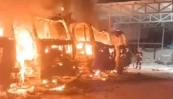 Kurbin/ Digjen qëllimisht 5 kamionë në një gurore në fshatin Shpërdhet