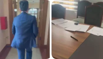 Kuvendi kërkoi që deputetët ta lexonin në sallë, momenti kur Agron Shehaj “rrëmben” marrëveshjen dhe largohet me vrap