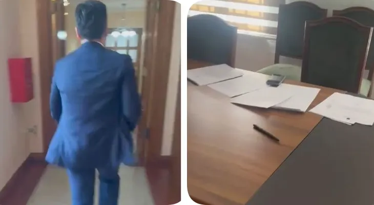 Kuvendi kërkoi që deputetët ta lexonin në sallë, momenti kur Agron Shehaj “rrëmben” marrëveshjen dhe largohet me vrap