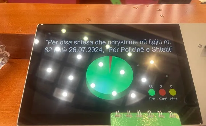 Kuvendi miraton ndryshime në ligjin “Për Policinë e Shtetit”, Lamallari: Një reformë që e forcon institucionin!