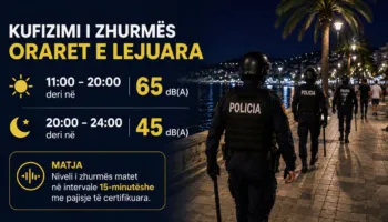 Lamallari urdhër të prerë Policisë: Kontrolle çdo 15 minuta për muzikën e lartë, 45 decibel pas orës 20:00