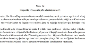 Ligji i ri! Banka e Shqipërisë: Guvernatori të ketë imunitet nga arrestimi dhe kontrollet