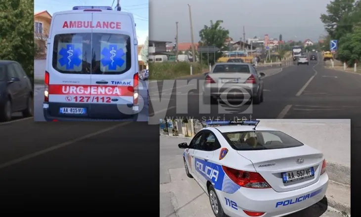 Makina e policisë bashkiake përplas një fëmijë në vijat e bardha
