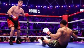 Mbrëmje dramatike boksi, Kristian Prenga lëshon knockdown dy herë Xhoshuan, por humb me nokaut në raundin dytë