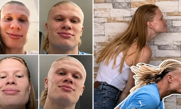 Modelja ruse që i ngjan Haaland: Për 4 vjet janë tallur me mua, tani marr miliona klikime, uroj që Erling të qeshë me mua