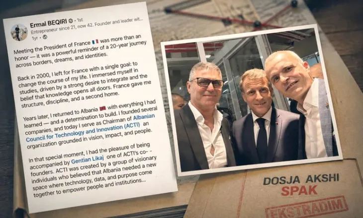 Nga jahti në avion, nga selfie me Macron te qelia në Francë ,“luksi” i shfrenuar i Ermal Beqirit që grabiti AKSHI-n…