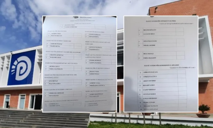 Nga kandidatët për nënkryetarë, deri tek sekretarët, del lista e plotë e emrave që do votohen në Këshillin Kombëtar të PD