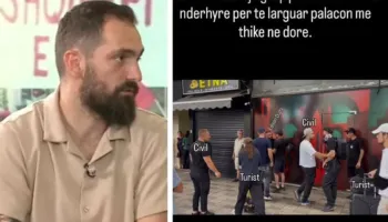 “Nuk më trembin”/ Denoncoi se u kërcënua me jetë, Gent Progni publikon pamjet: Palaço polici nxjerr thikën në…
