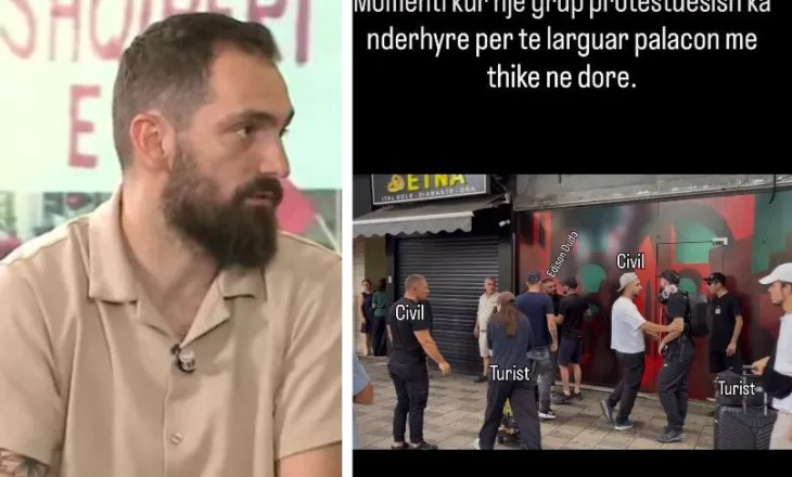 “Nuk më trembin”/ Denoncoi se u kërcënua me jetë, Gent Progni publikon pamjet: Palaço polici nxjerr thikën në…