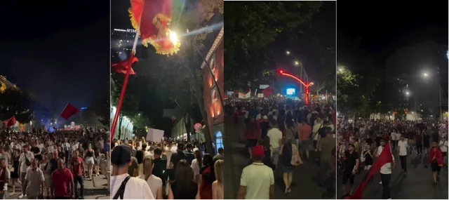 “O Edvin o idiot, shih sa veta jemi sot”/Mijëra qytetarë vijojnë marshimin rrugëve të Kryeqytetit, protestuesit thirrje