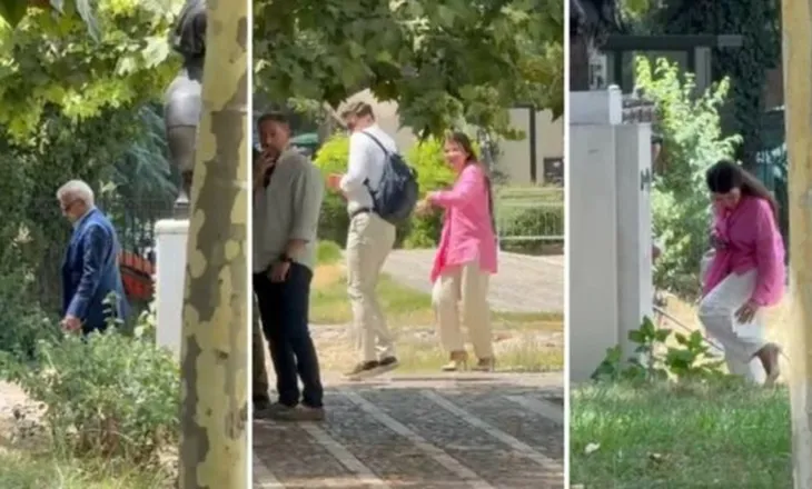 “O hajdut me syze”/ Protestuesit ‘shënjestrojnë’ Vangjel Dulen, e qëllojnë me vezë dhe domate