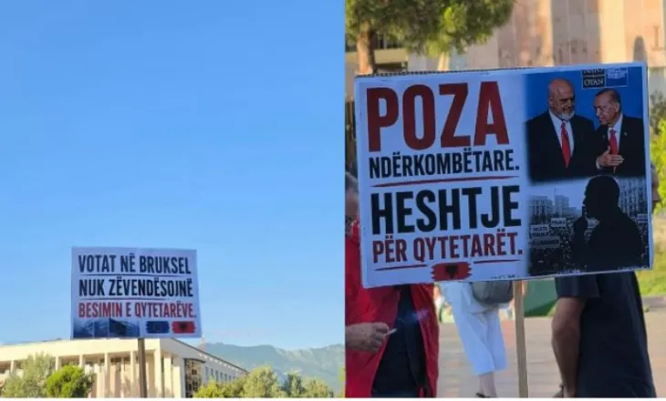 Pankartat/ Protestuesit ‘kryqëzojnë’ Ramën: Kapitulli yt do të mbyllet së shpejti!