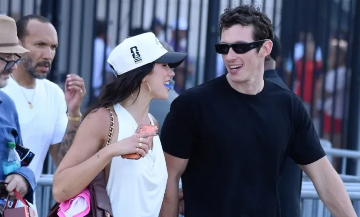 Pas dasmës luksoze, Dua Lipa dhe Callum Turner tërheqin vëmendjen në finalen e Botërorit (FOTO)