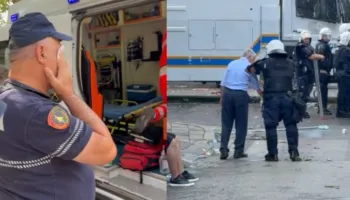 Përplasje mes policisë dhe protestuesve, shoqërohen 23 persona