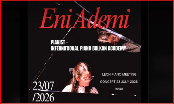 Pianistja Eni Ademi hap turneun veror evropian të International Piano Balkan Academy