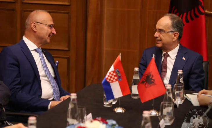 Presidenti Begaj pret ministrin e Jashtëm të Kroacisë, fokusi te mbështetja e Zagrebit për integrimin e Shqipërisë në BE