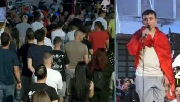 Protesta masive/ Nxënësi përlot sheshin: Një minutë heshtje për Martin Canin që ndërroi jetë, më vjen keq për…