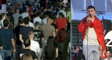 Protesta masive/ Nxënësi përlot sheshin: Një minutë heshtje për Martin Canin që ndërroi jetë, më vjen keq për…