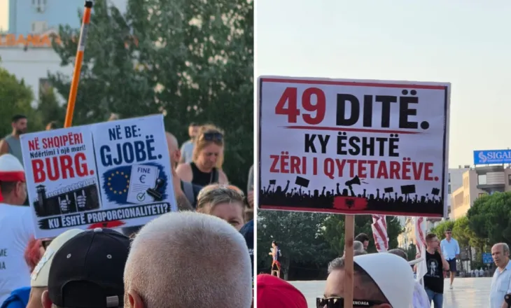 Protestat në Tiranë, pankartat ironizuese ndaj qeverisë