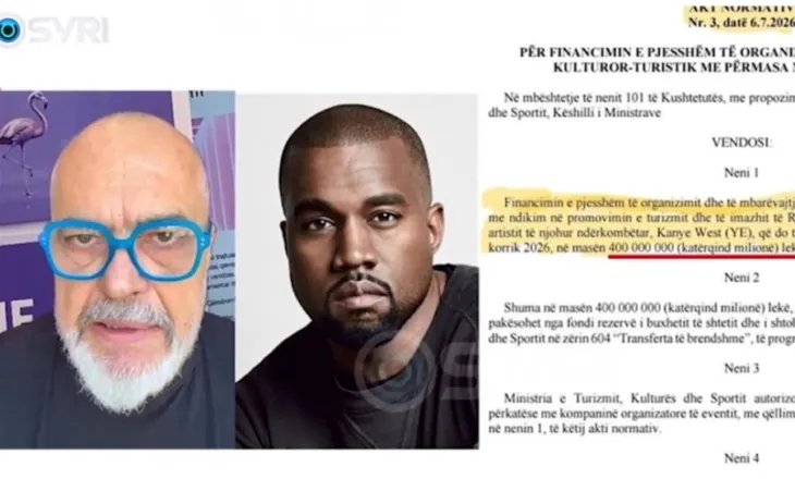 PS miraton 4.3 mln euro për Kanye West, debate në komisione Parlamentare