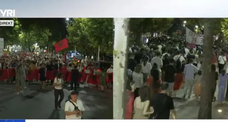 ‘Rama jepe dorëheqjen’/ Mijëra në shesh kundër qeverisë, mbyllet protesta e 57-të