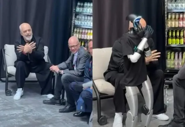 Rama ndan pamjet nga Gjermania, mëson robotin të bëjë shqiponjën me duar