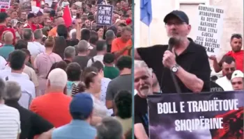 ‘Rama nuk ka plotësuar asnjë nga premtimet e dhëna’, aktori Mehdi Malkaj nga protesta: Ku është shëndetësia falas?
