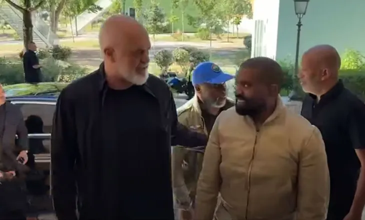 Rama publikon videon nga takimi me këngëtarin Kanye West