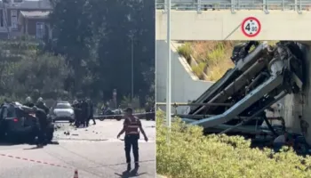 Rëndohet bilanci i viktimave, dy të vdekur dhe një i plagosur. Betonierja u përplas me ‘Audi-n’ dhe ra nga lartësia