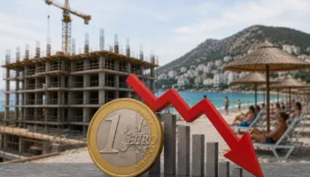 Rënia e Euros shpjegohet më shumë nga lejet e ndërtimit se turistët