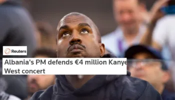 Reuters: Rama jep 4 milionë € për Kanye West, por shkakton reagime negative
