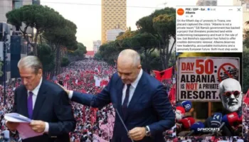 Revolta e shqiptarëve në ditën e 52-të/ Demokratët Europianë: Rama dhe Berisha duhet të largohen, vendi meriton…